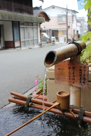 掛け流しの湯