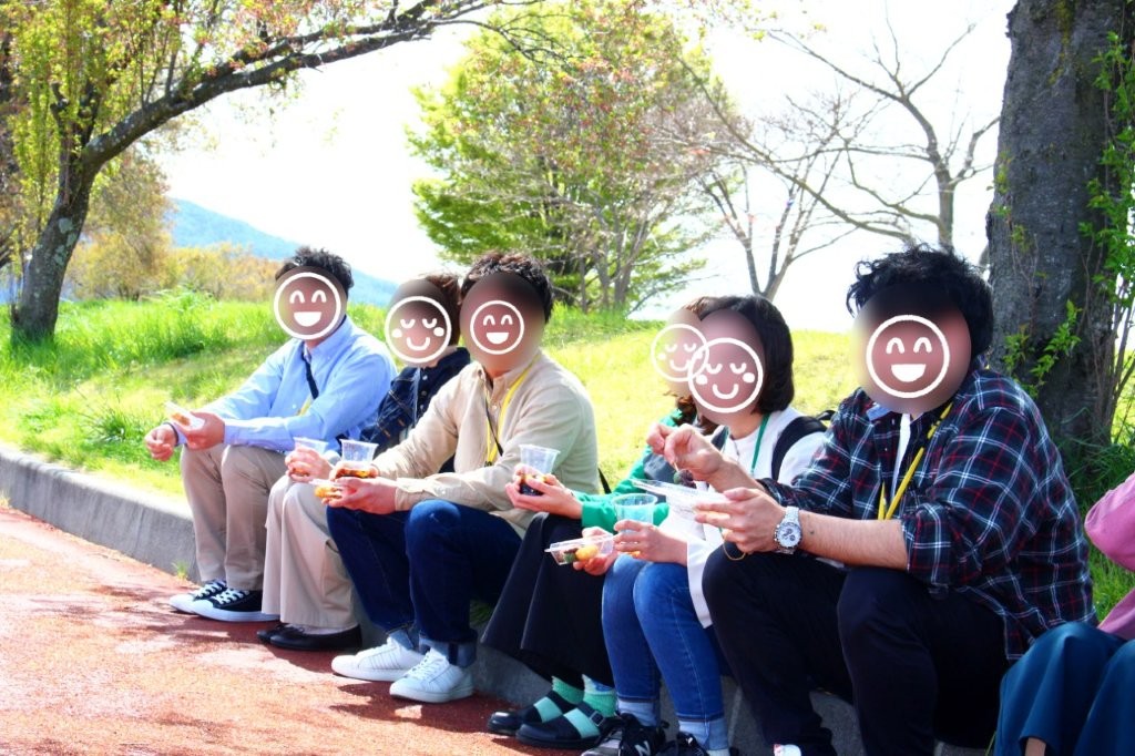 お花見の写真