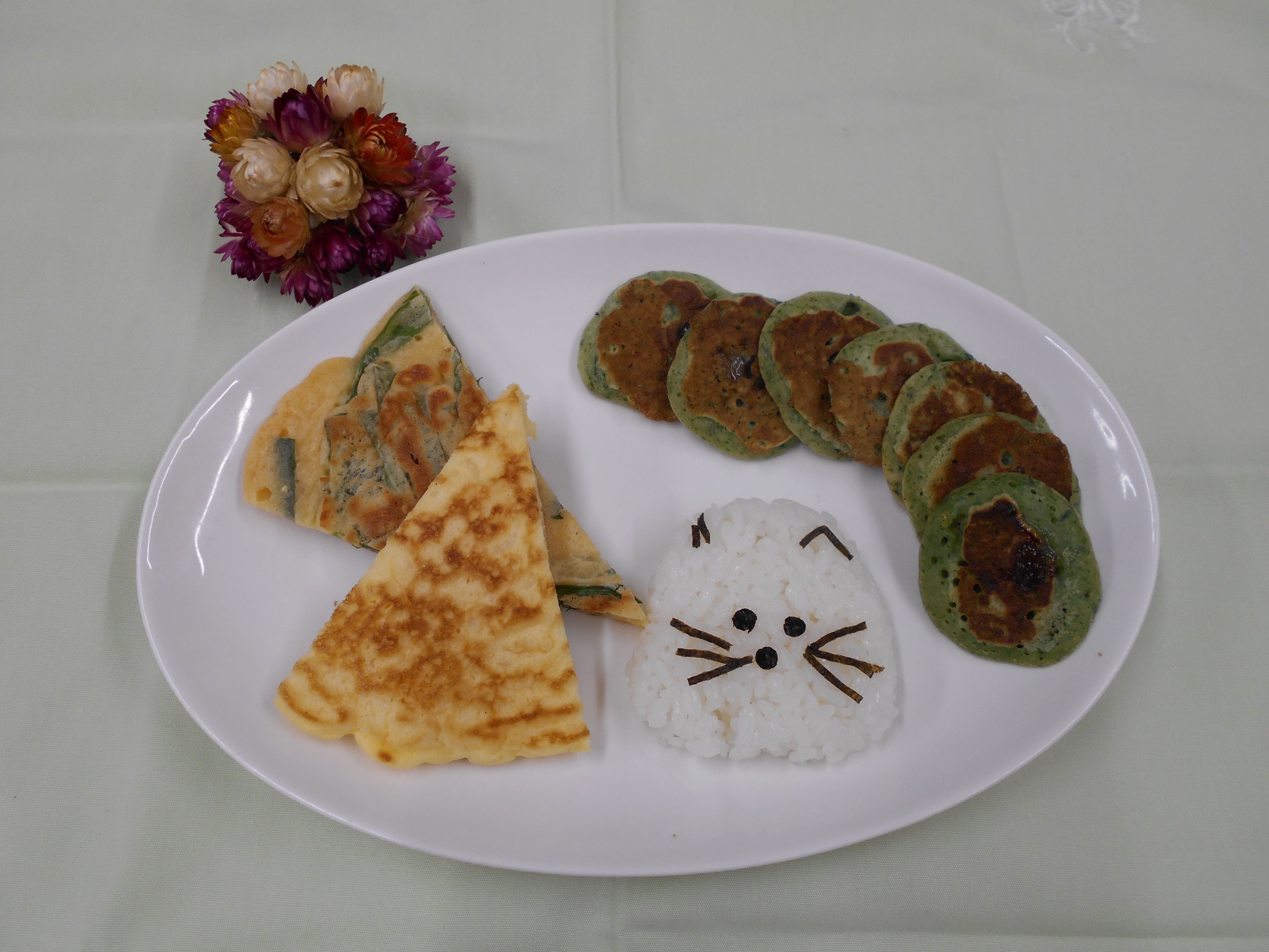 南小料理クラブで実習したおにぎり等