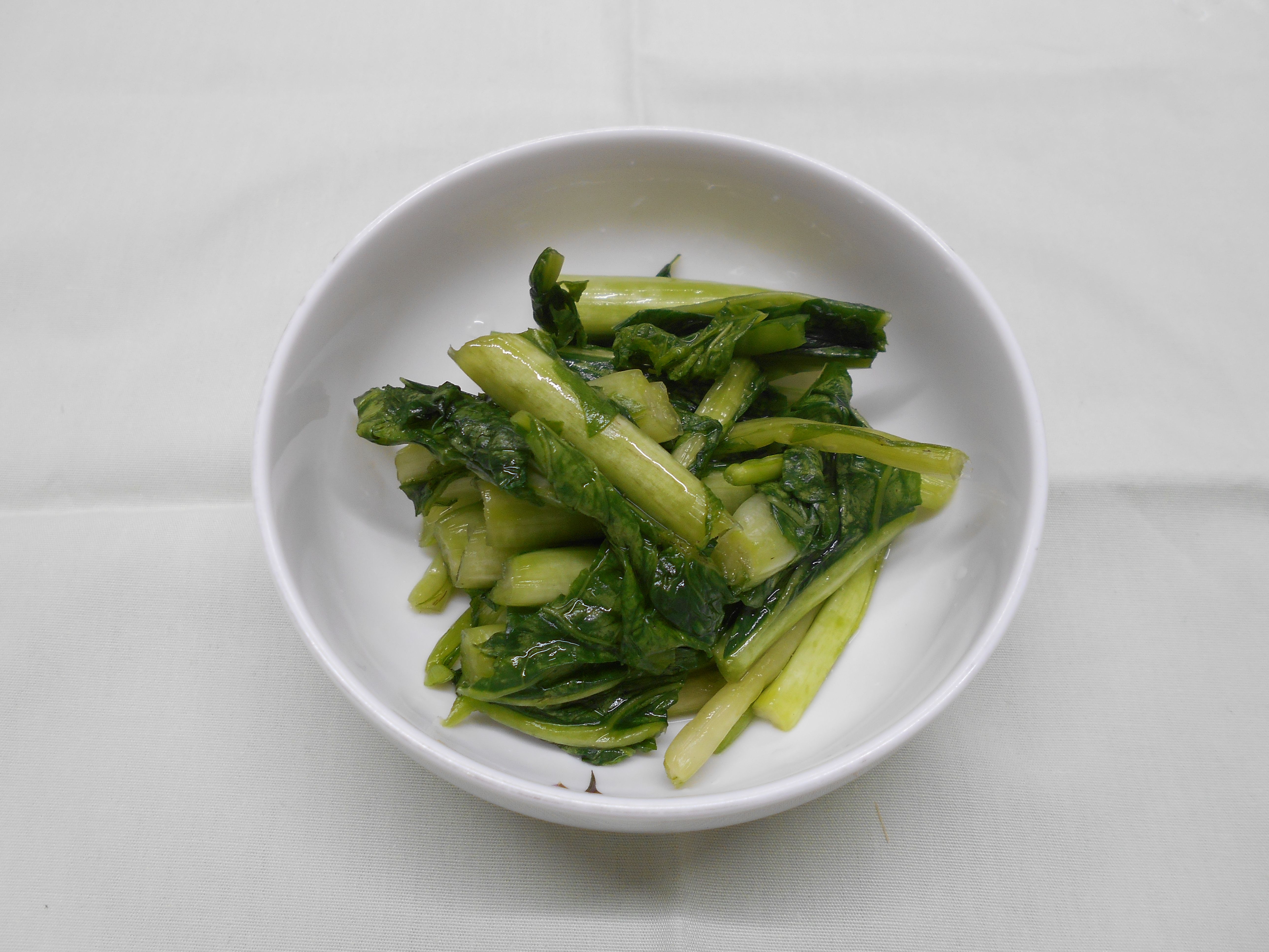 実習した野沢菜漬け