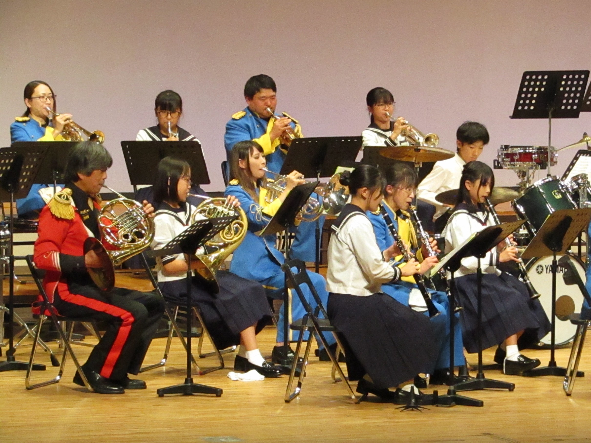 下諏訪町消防団音楽隊・下諏訪社中学校吹奏楽部 合同バンド